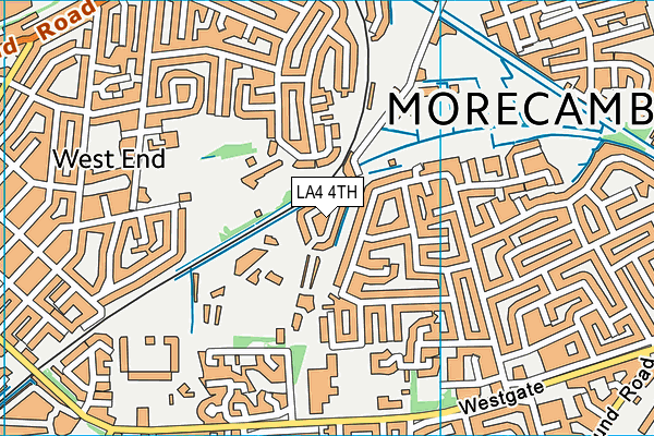 LA4 4TH map - OS VectorMap District (Ordnance Survey)