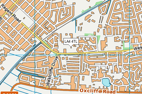 LA4 4TL map - OS VectorMap District (Ordnance Survey)