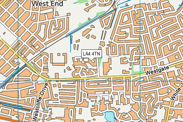 LA4 4TN map - OS VectorMap District (Ordnance Survey)