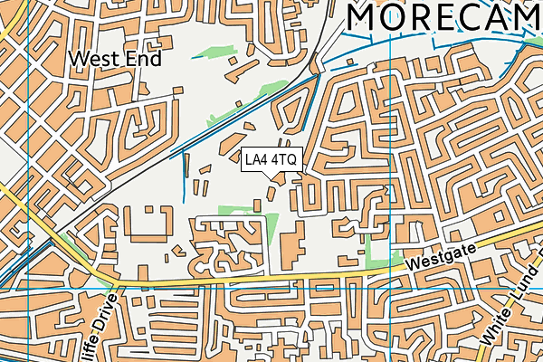 LA4 4TQ map - OS VectorMap District (Ordnance Survey)