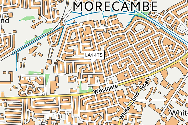 LA4 4TS map - OS VectorMap District (Ordnance Survey)