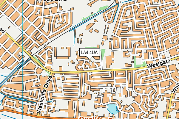 LA4 4UA map - OS VectorMap District (Ordnance Survey)