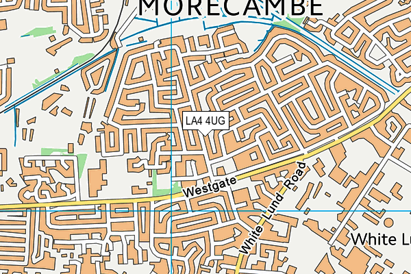 LA4 4UG map - OS VectorMap District (Ordnance Survey)