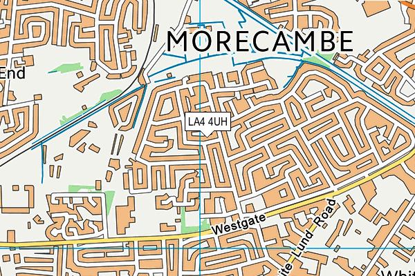 LA4 4UH map - OS VectorMap District (Ordnance Survey)