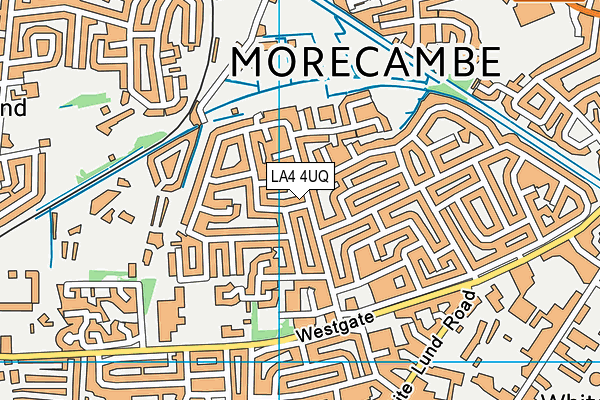 LA4 4UQ map - OS VectorMap District (Ordnance Survey)