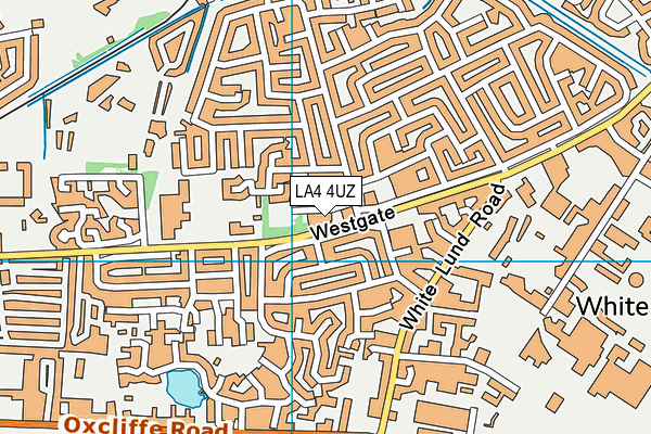 LA4 4UZ map - OS VectorMap District (Ordnance Survey)