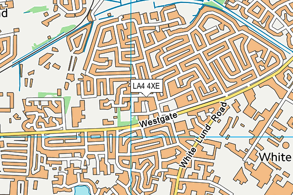 LA4 4XE map - OS VectorMap District (Ordnance Survey)