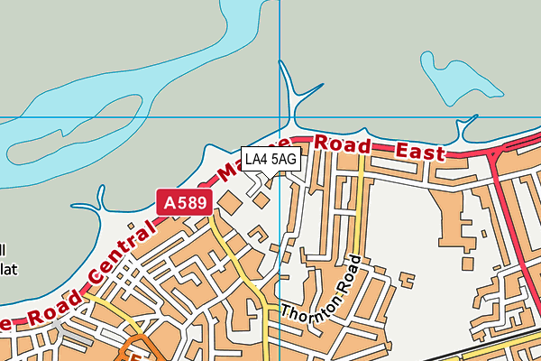 LA4 5AG map - OS VectorMap District (Ordnance Survey)