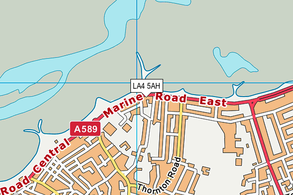 LA4 5AH map - OS VectorMap District (Ordnance Survey)