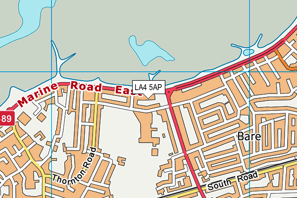 LA4 5AP map - OS VectorMap District (Ordnance Survey)