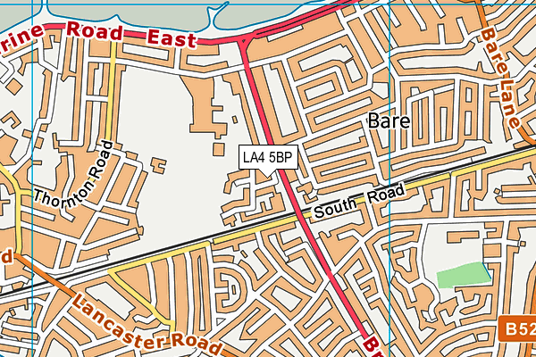 LA4 5BP map - OS VectorMap District (Ordnance Survey)
