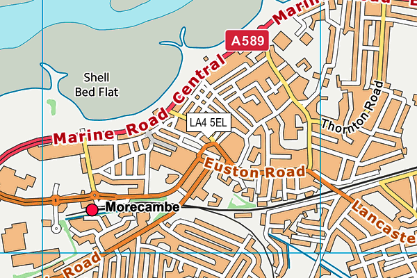 Map of AM BARBER MORECAMBE LIMITED at district scale