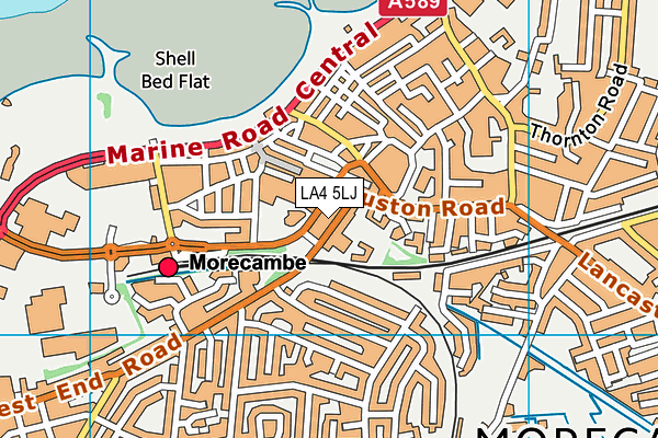 LA4 5LJ map - OS VectorMap District (Ordnance Survey)