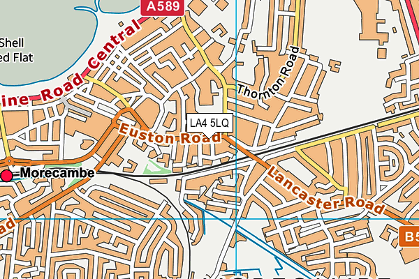 LA4 5LQ map - OS VectorMap District (Ordnance Survey)