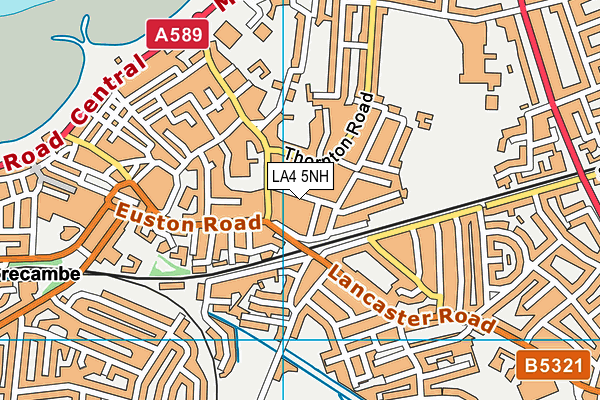 LA4 5NH map - OS VectorMap District (Ordnance Survey)