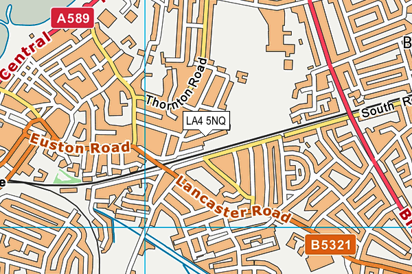 LA4 5NQ map - OS VectorMap District (Ordnance Survey)
