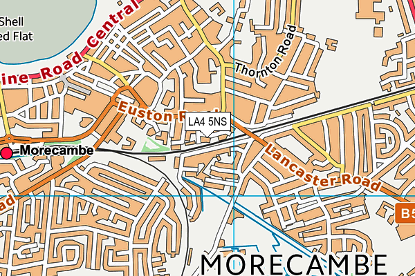 LA4 5NS map - OS VectorMap District (Ordnance Survey)