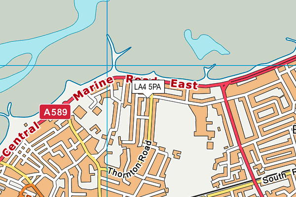 LA4 5PA map - OS VectorMap District (Ordnance Survey)