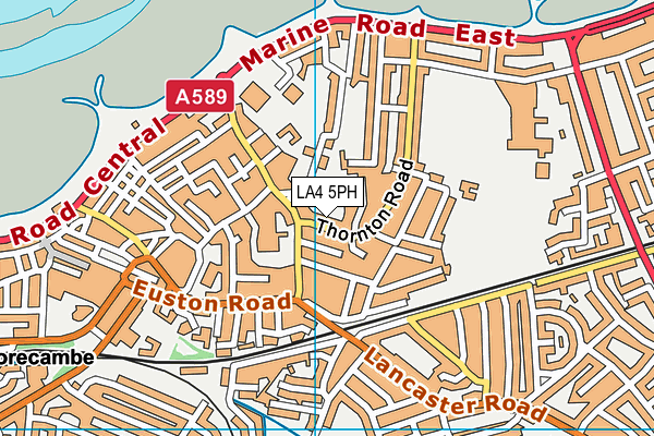 LA4 5PH map - OS VectorMap District (Ordnance Survey)