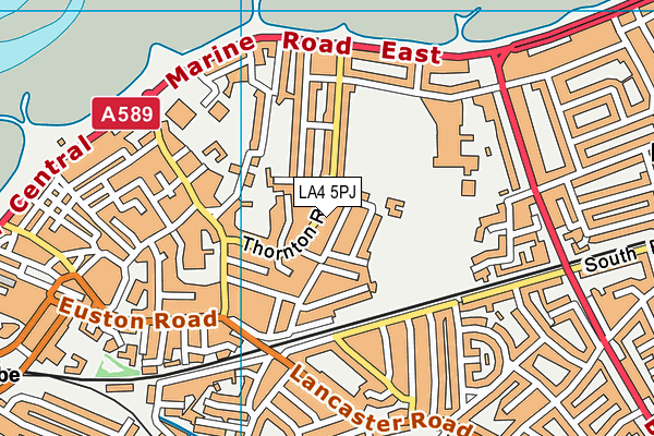 LA4 5PJ map - OS VectorMap District (Ordnance Survey)