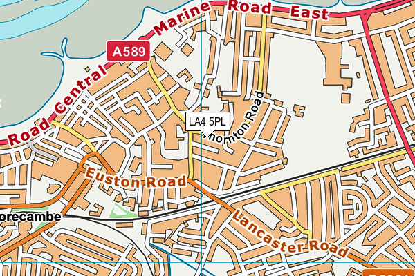 LA4 5PL map - OS VectorMap District (Ordnance Survey)