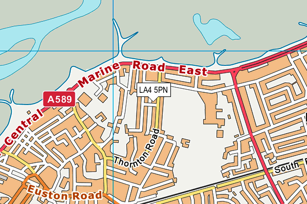 LA4 5PN map - OS VectorMap District (Ordnance Survey)