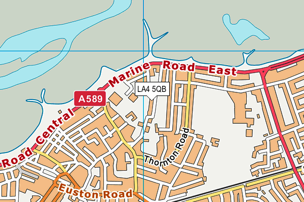 LA4 5QB map - OS VectorMap District (Ordnance Survey)