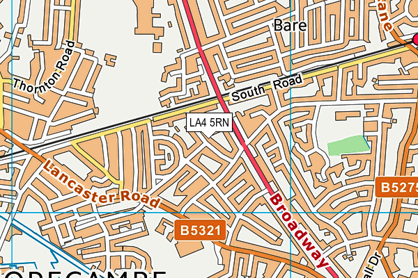 LA4 5RN map - OS VectorMap District (Ordnance Survey)