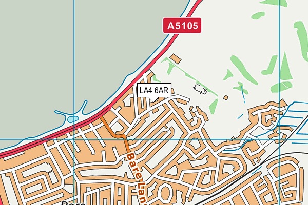 LA4 6AR map - OS VectorMap District (Ordnance Survey)