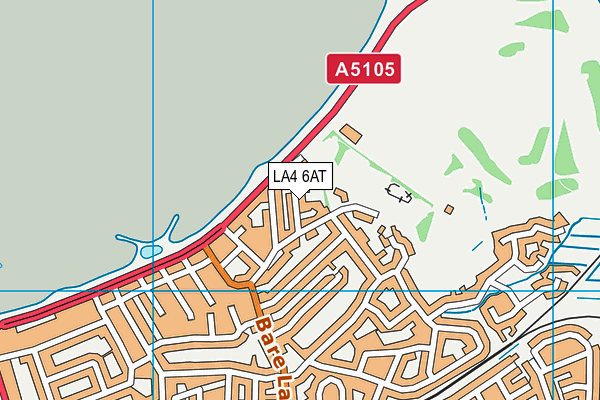 LA4 6AT map - OS VectorMap District (Ordnance Survey)