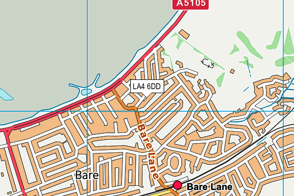 LA4 6DD map - OS VectorMap District (Ordnance Survey)