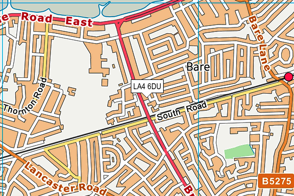 LA4 6DU map - OS VectorMap District (Ordnance Survey)