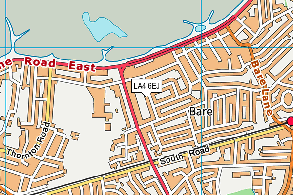 LA4 6EJ map - OS VectorMap District (Ordnance Survey)