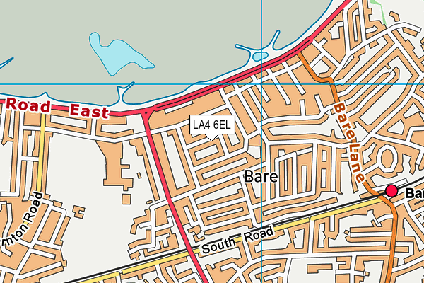 LA4 6EL map - OS VectorMap District (Ordnance Survey)