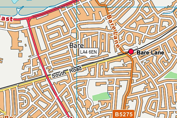 LA4 6EN map - OS VectorMap District (Ordnance Survey)