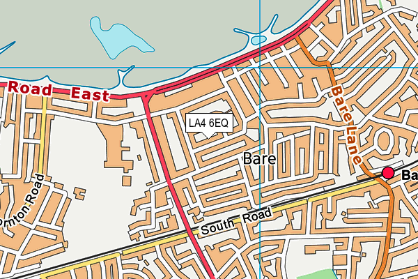 LA4 6EQ map - OS VectorMap District (Ordnance Survey)