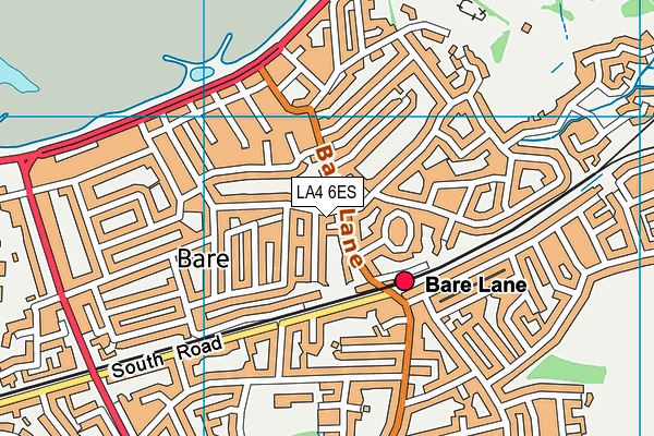 LA4 6ES map - OS VectorMap District (Ordnance Survey)