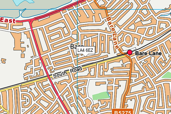 LA4 6EZ map - OS VectorMap District (Ordnance Survey)