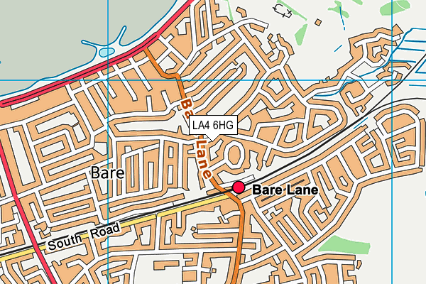 LA4 6HG map - OS VectorMap District (Ordnance Survey)