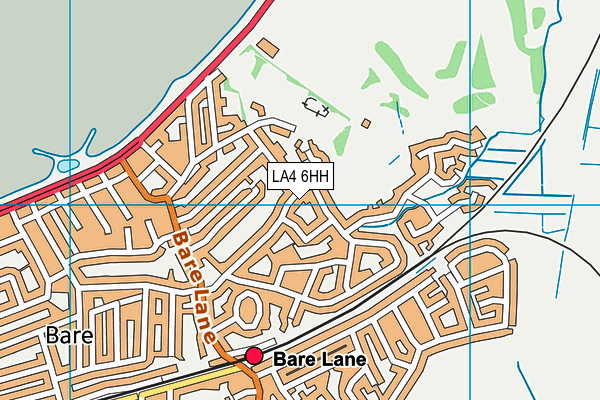 LA4 6HH map - OS VectorMap District (Ordnance Survey)