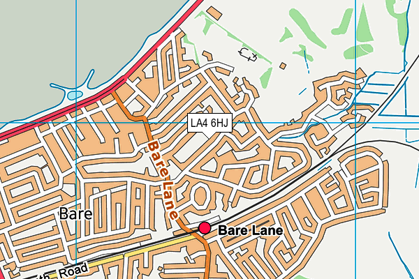 LA4 6HJ map - OS VectorMap District (Ordnance Survey)