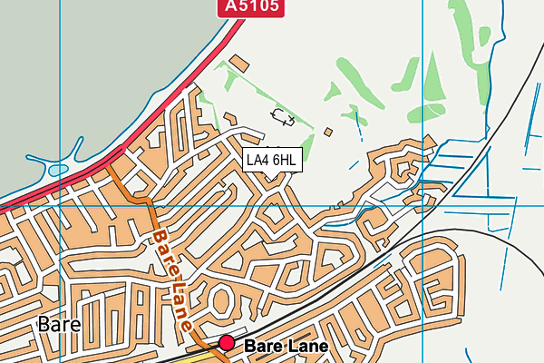 LA4 6HL map - OS VectorMap District (Ordnance Survey)