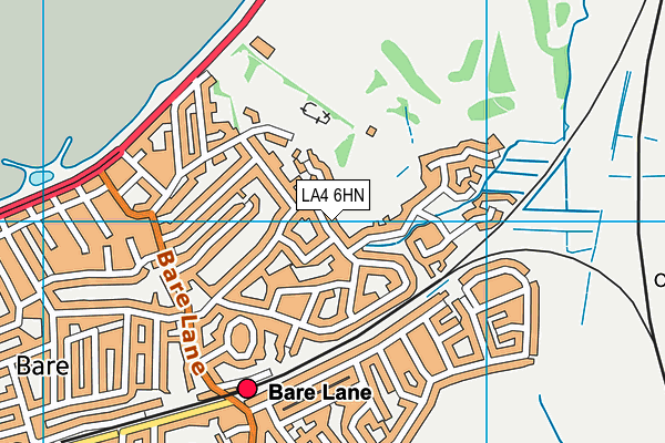 LA4 6HN map - OS VectorMap District (Ordnance Survey)