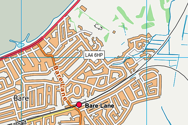 LA4 6HP map - OS VectorMap District (Ordnance Survey)