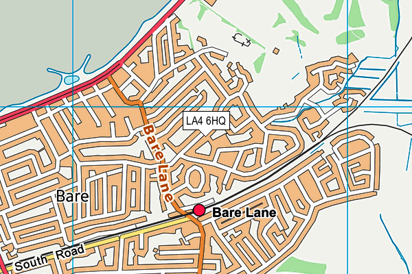 LA4 6HQ map - OS VectorMap District (Ordnance Survey)