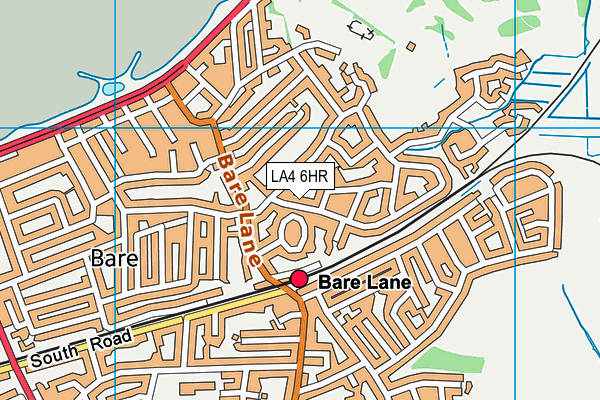 LA4 6HR map - OS VectorMap District (Ordnance Survey)
