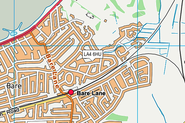 LA4 6HU map - OS VectorMap District (Ordnance Survey)