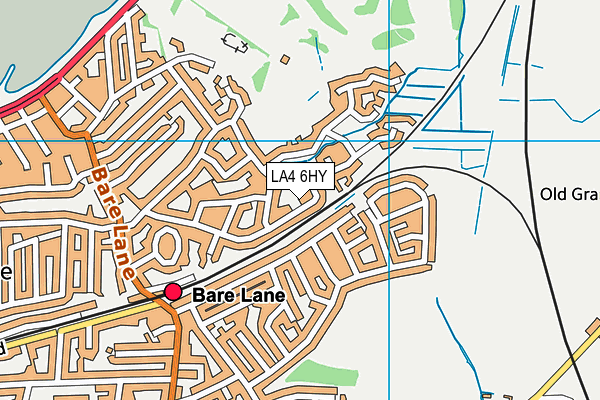 LA4 6HY map - OS VectorMap District (Ordnance Survey)