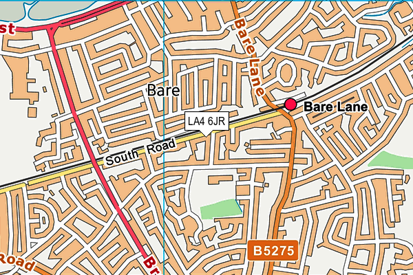 LA4 6JR map - OS VectorMap District (Ordnance Survey)