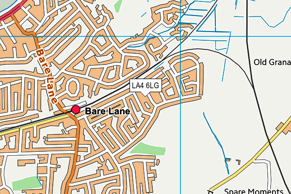 LA4 6LG map - OS VectorMap District (Ordnance Survey)